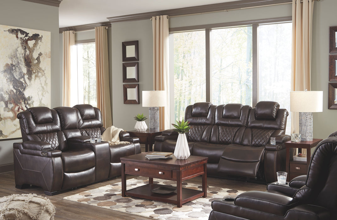 Warnerton Dark Brown 2 Pc. Power Sofa, Loveseat