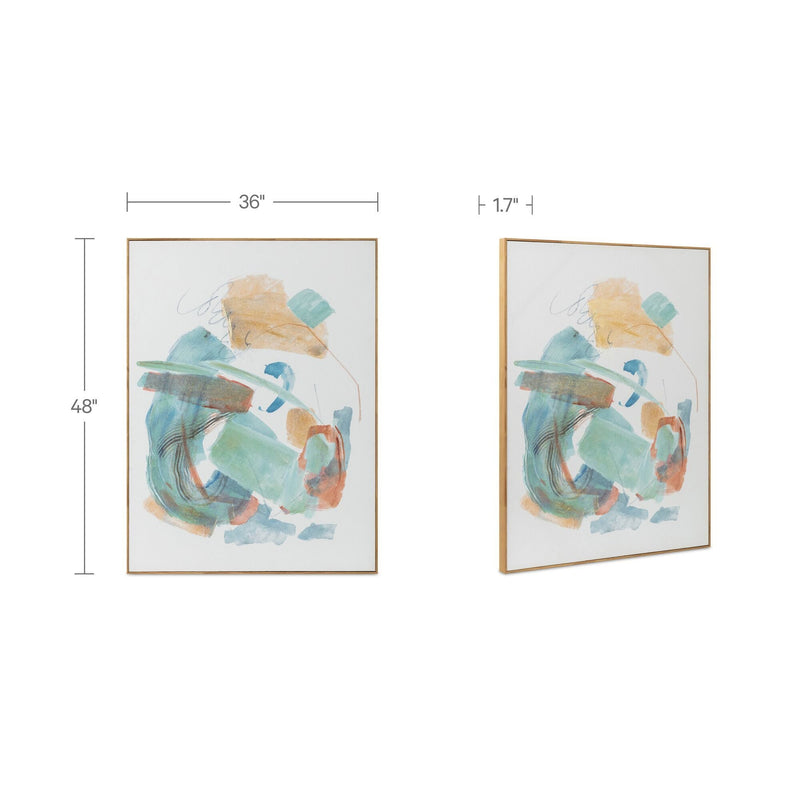 Prose - Framed Painting - Multicolor