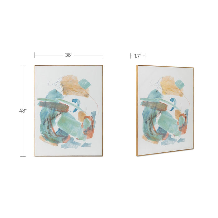 Prose - Framed Painting - Multicolor