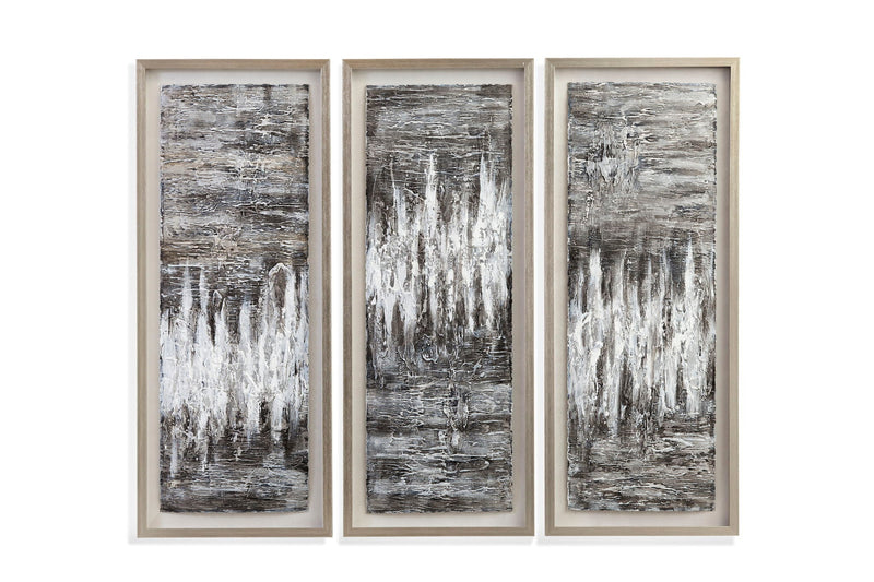 Estatic Canvas Art (Set of 3) - Dark Gray