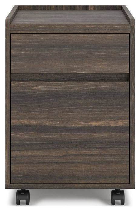 Zendex Dark Brown File Cabinet