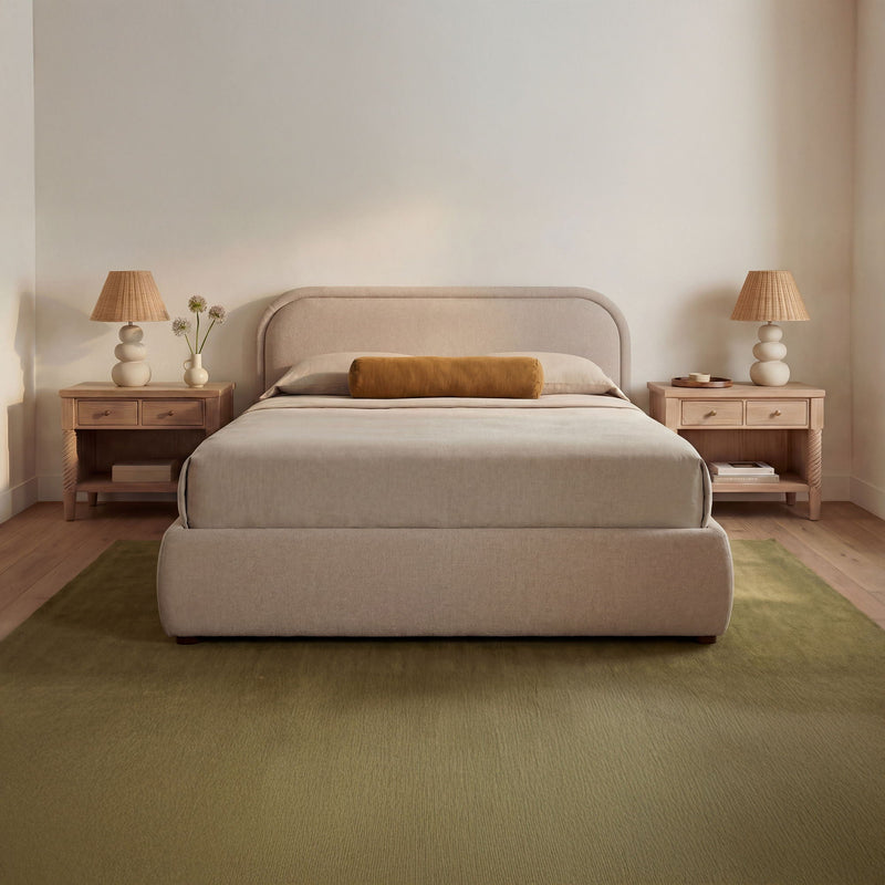 Colin - King Storage Bed - Light Brown