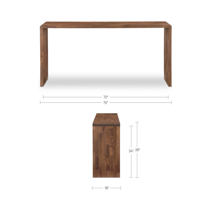 Carrie - Counter Table - Walnut / Brown