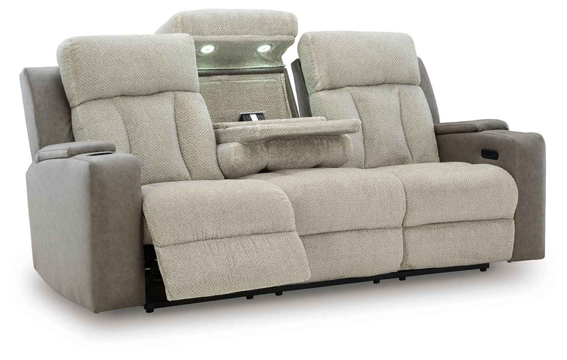 WhipLash - Power Reclining Sofa With Adj Headrest - Sisal