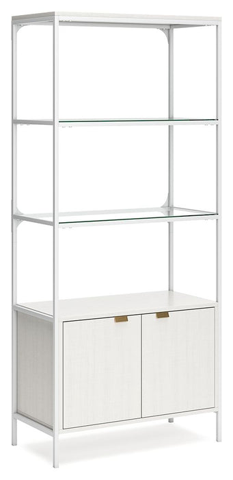 Deznee White Large Bookcase