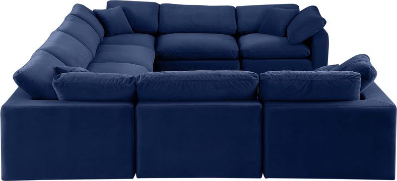 Comfy - 8 Piece Velvet Modular Sectional