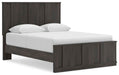Shaehartin - Queen Panel Platform Bed - Dark Brown