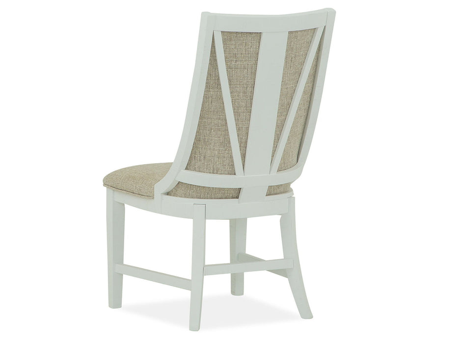 Heron Cove - Upholstered Host Side Chair (Set of 2) - Dark Brown