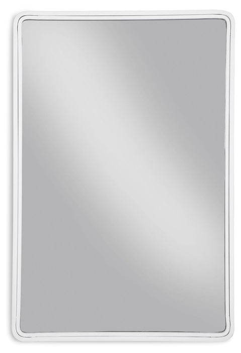 Brocky White Accent Mirror Rectangle