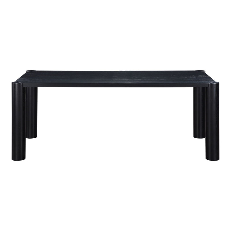 Post - Small Dining Table - Black Oak