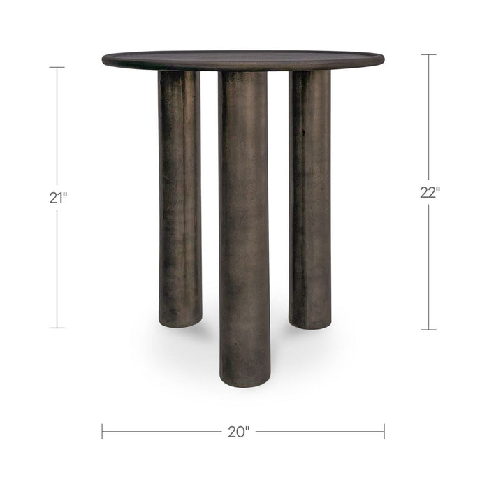 Deacon - Outdoor Side Table - Deep Bronze