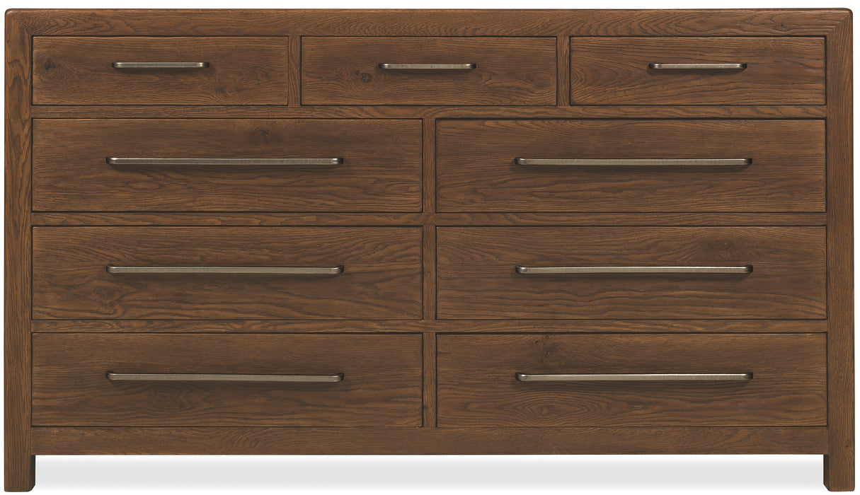 Driftwood Nine-Drawer Dresser