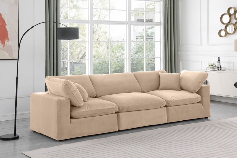 Comfy - Velvet Modular Sofa 3 Seats