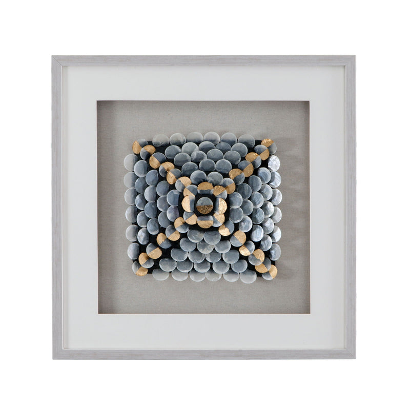 Roselle Canvas Art - Pearl Silver