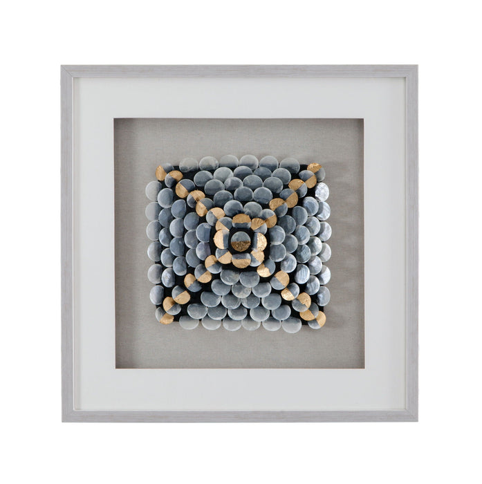 Roselle Canvas Art - Pearl Silver