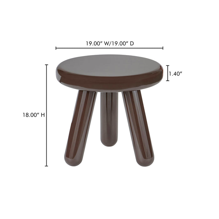 Joy - Accent Table - Dark Brown
