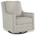 Kambria - Swivel Glider Accent Chair - Fog