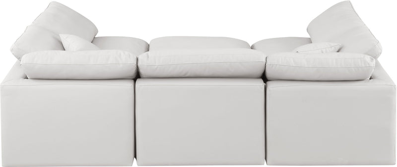 Indulge - Faux Leather 6 Piece Modular Sectional