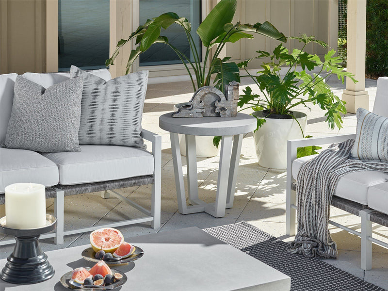 Coastal Living Outdoor South Beach End Table Pearl Silver