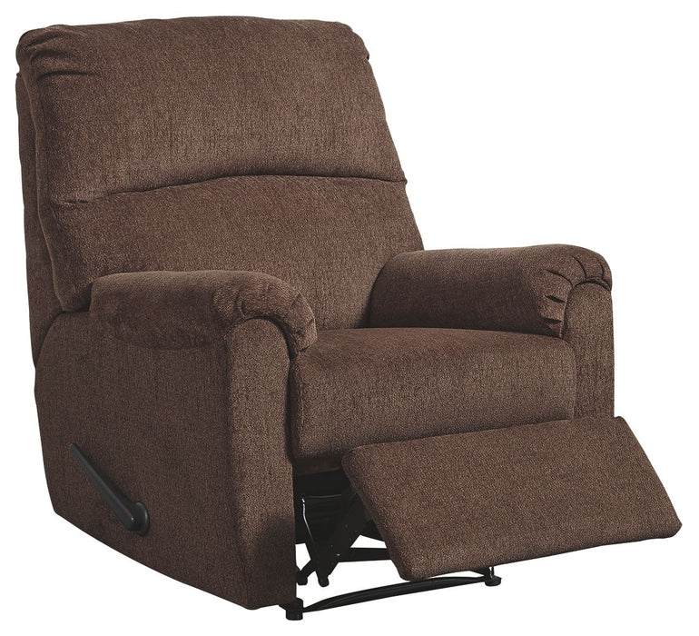 Nerviano - Zero Wall Recliner - Fabric - Chocolate