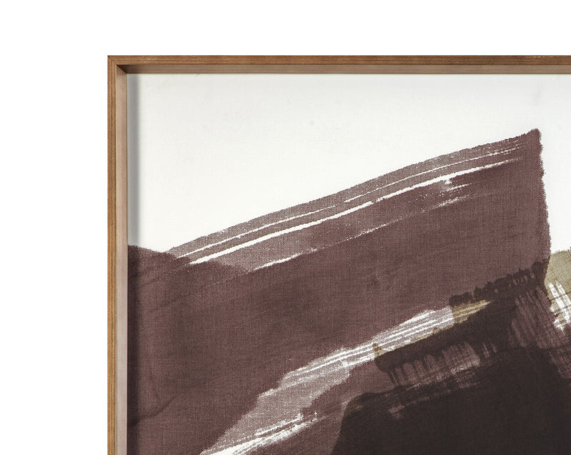 Eclectic-Fuse Framed Print - Brown