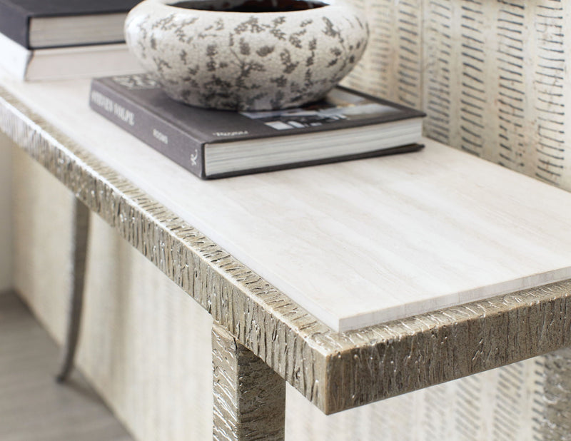 Melange - Sabre Console Table - Silver