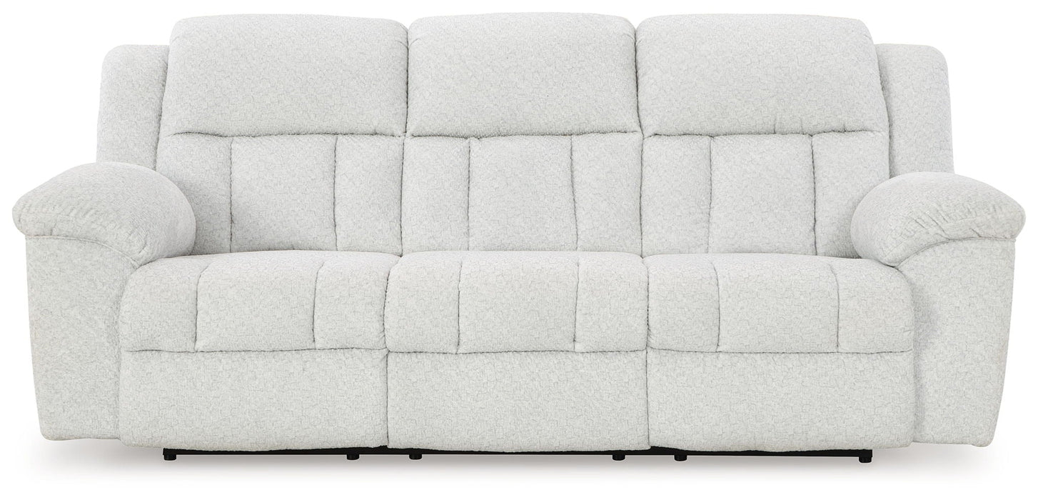 Frohn - Reclining Sofa - Fabric - Snow