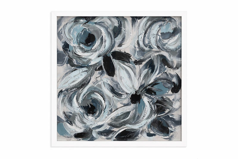 Blossom Blend Framed Print - Blue