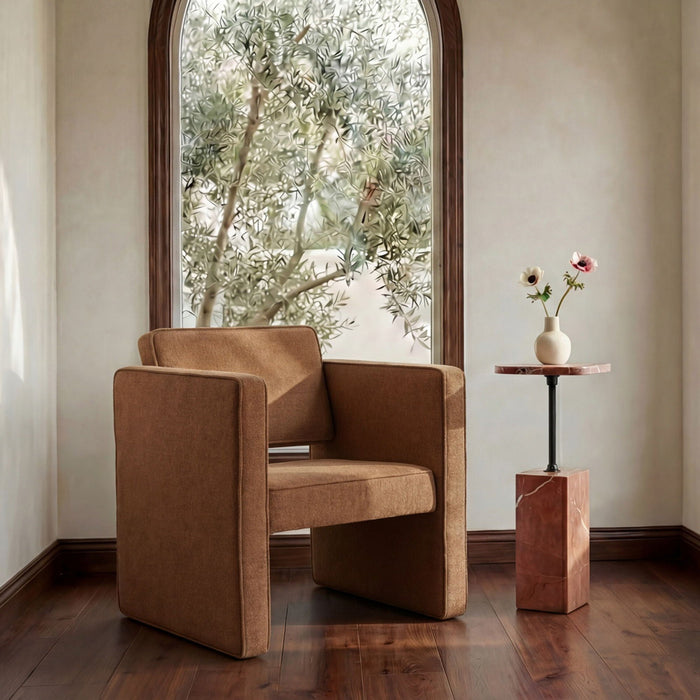 Harris - Accent Chair - Black / Beige Weave