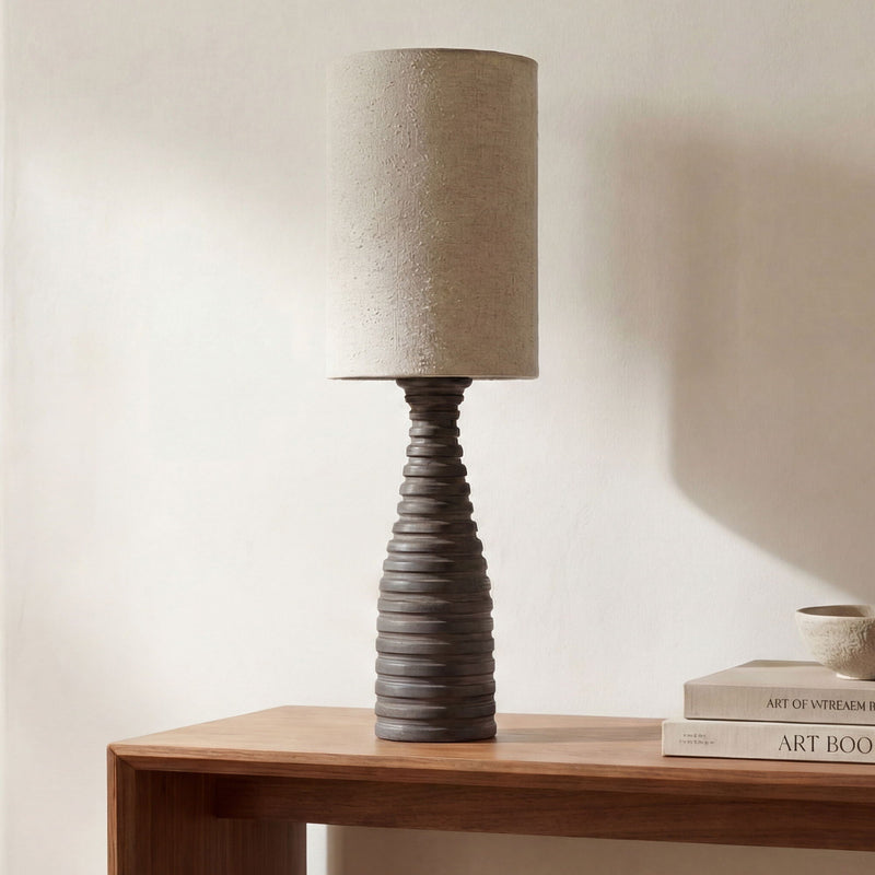 Meili - Table Lamp - Brown / Beige