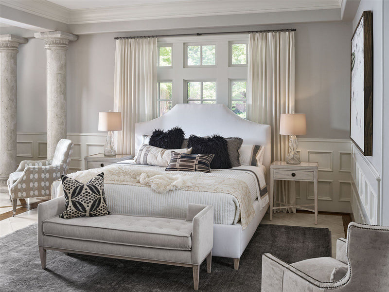 Past Forward Blythe Upholstered Bed White