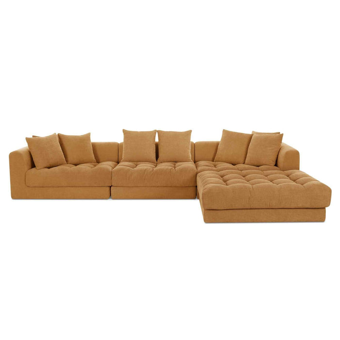 Davie - Lounge Modular Sectional - Golden Yellow