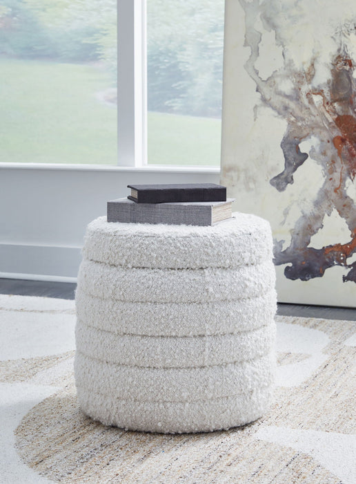 Duntler - Storage Ottoman - Ivory