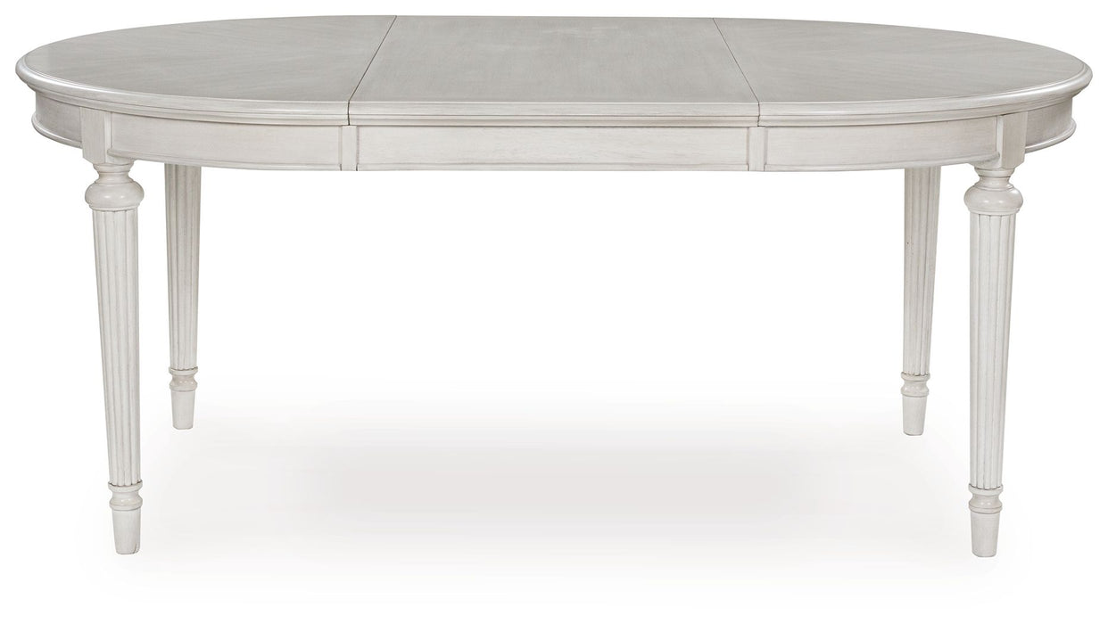 Montelaine - Oval Dining Room Extension Table - Antique White