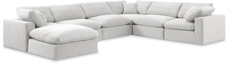 Comfy - 7 Piece Velvet Modular Sectional With Chaise