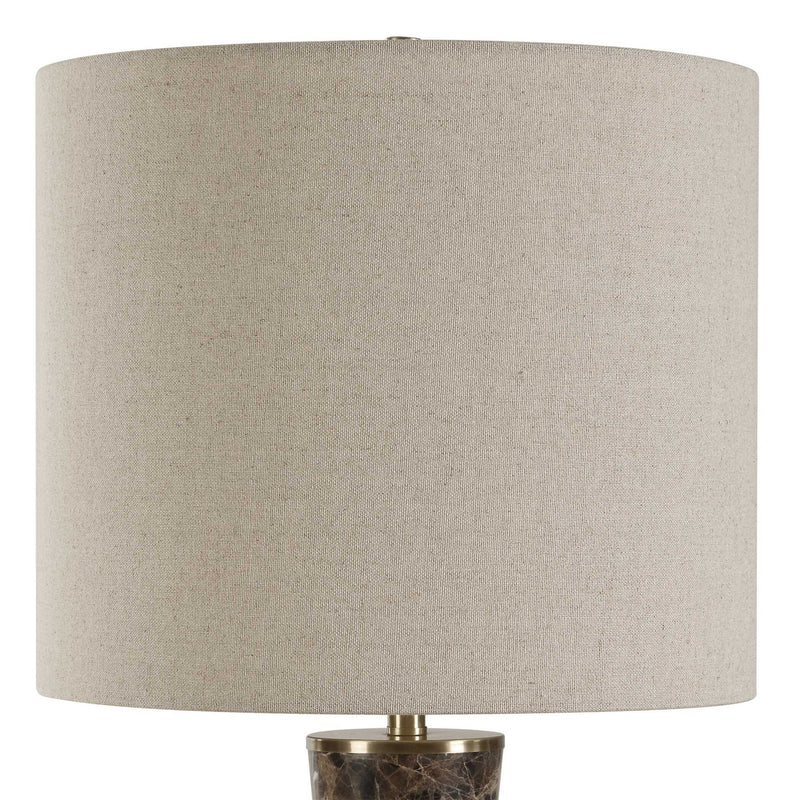 Jameson - Marble Cones Table Lamp - Brown