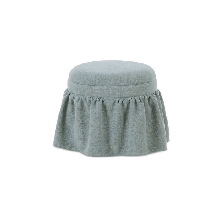 Heidi - Storage Ottoman - Light Blue