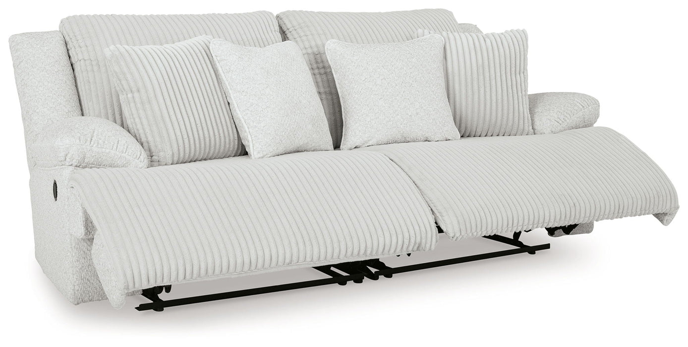 Top Tier - 2-Piece Sectional Loveseat With RAF And LAF Recliner - Alloy