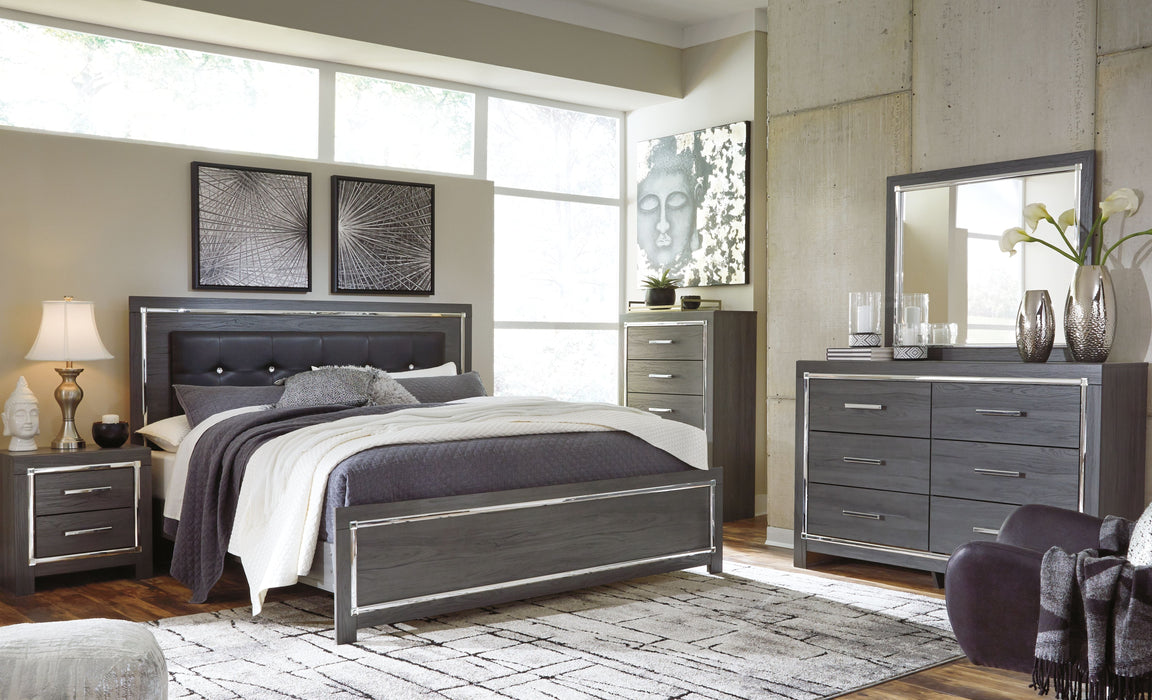 Lodanna Gray Panel Bed