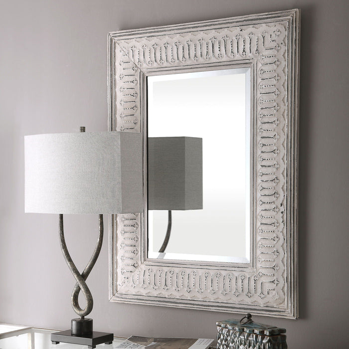 Argenton Rectangle Mirror Aged Gray