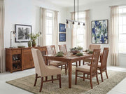 Langley - Backless Counter Height Upholstered Dining Bench - Tawny Brown