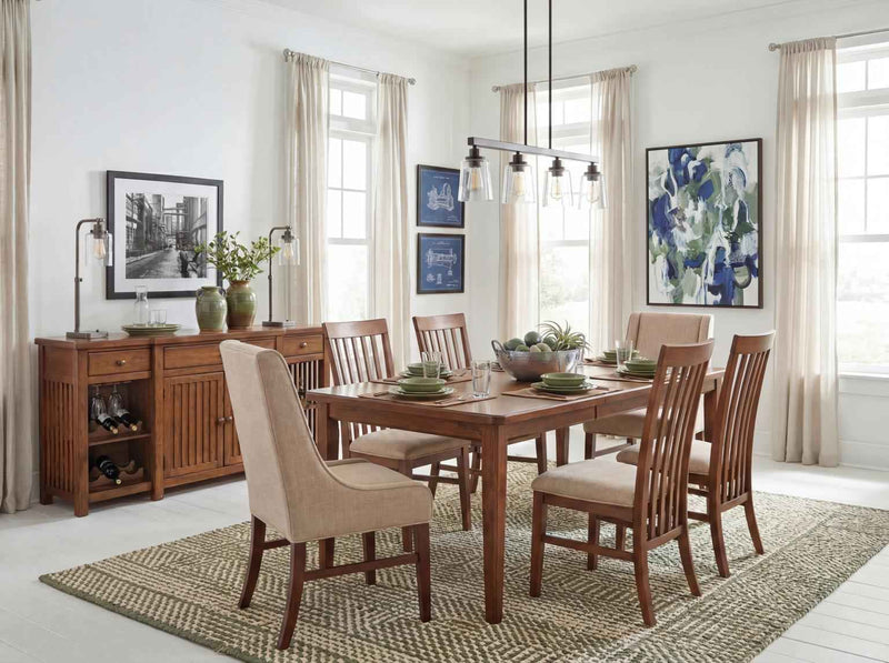 Langley - Backless Counter Height Upholstered Dining Bench - Tawny Brown