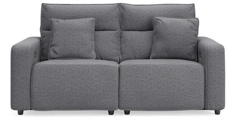 Modmax II - 2-Piece Power Reclining Loveseat - Salt And Pepper - Next-Gen Nuvella