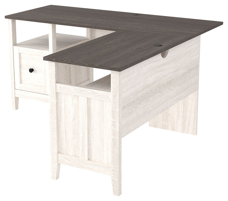 Dorrinson Two tone Home Office Desk