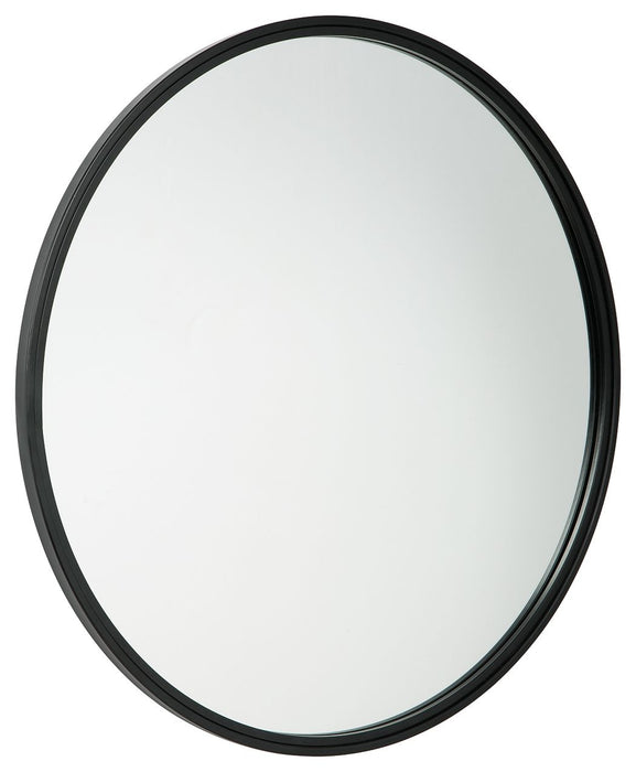 Brocky Black Oval Accent Mirror