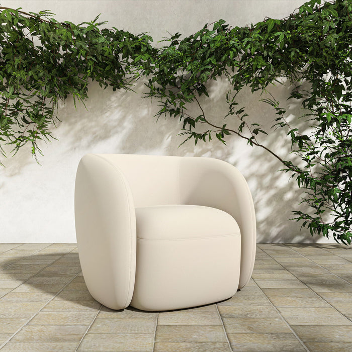 Rae - Outdoor Accent Chair - Cream