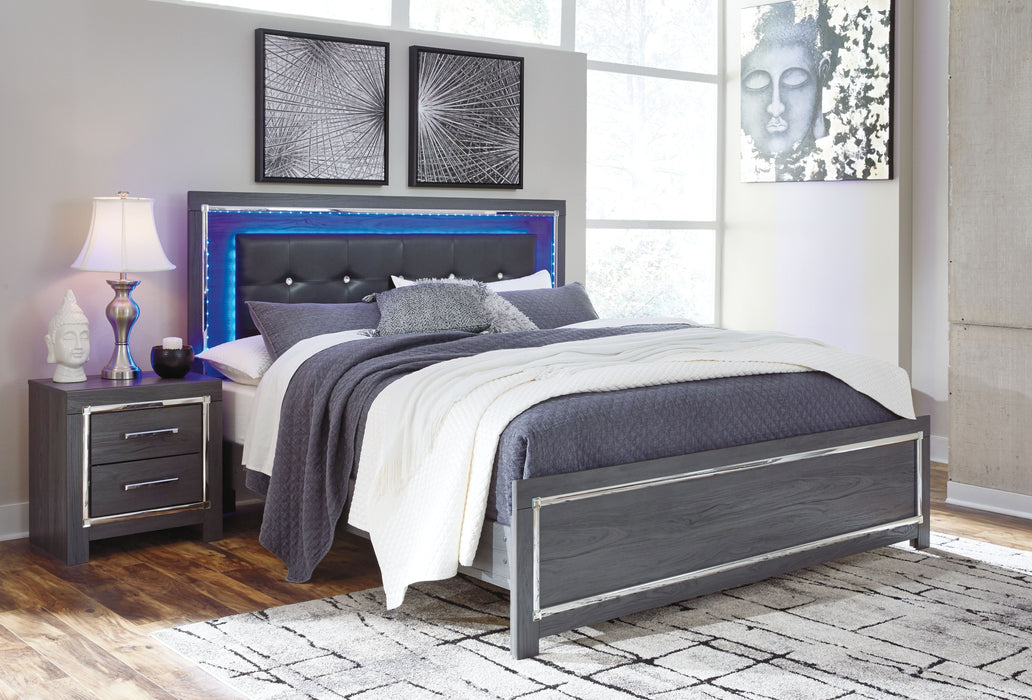 Lodanna Gray Panel Bed