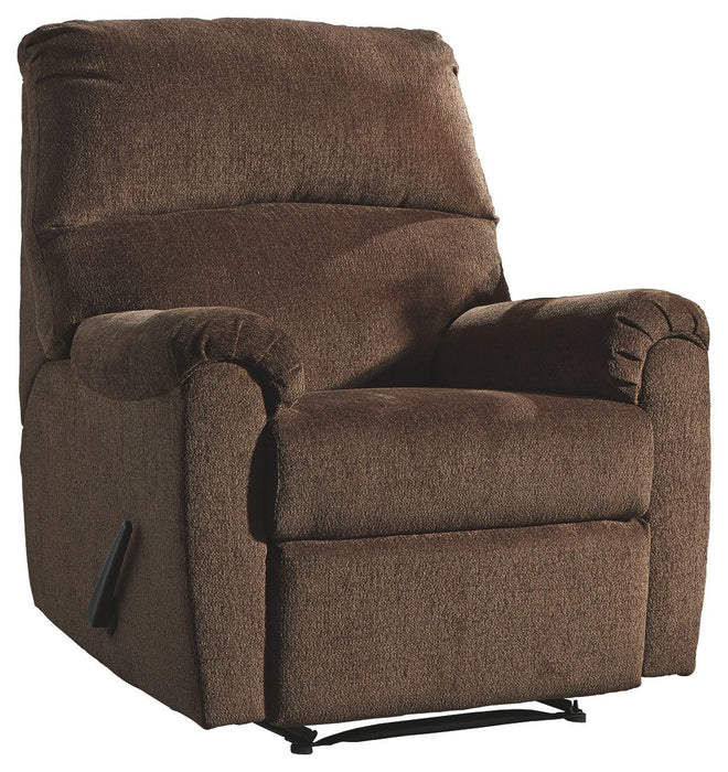 Nerviano - Zero Wall Recliner - Fabric - Chocolate