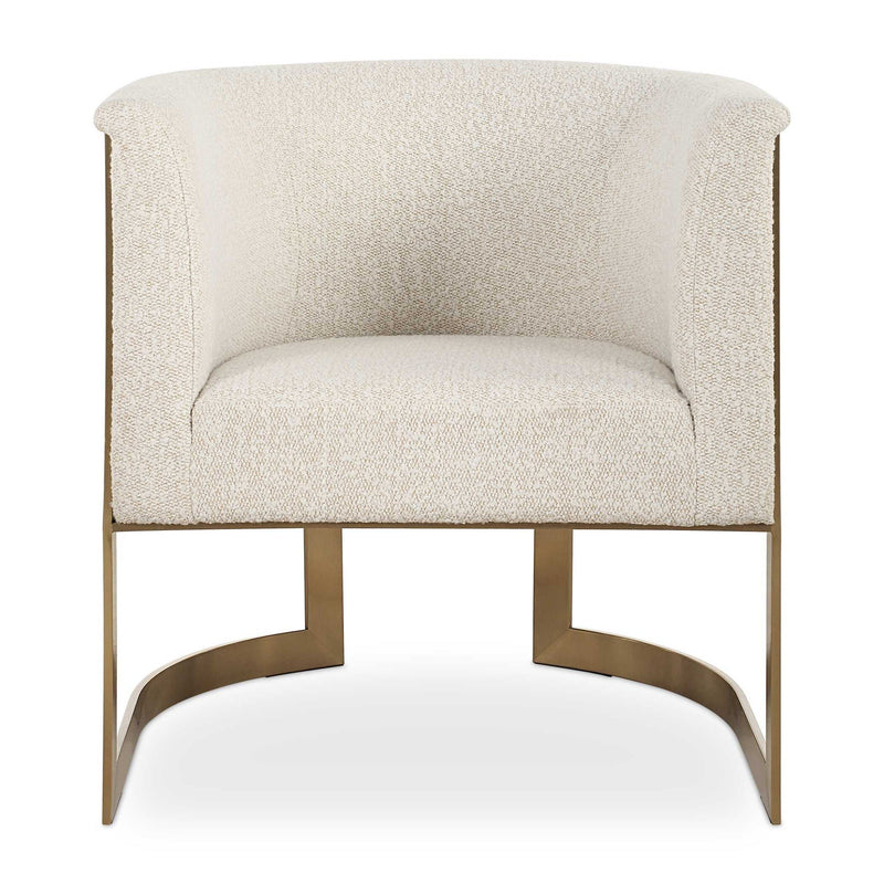 Bellina - Plush Barrel Chair - Gold
