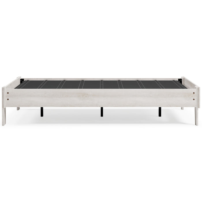 Shawburn Whitewash Platform Bed